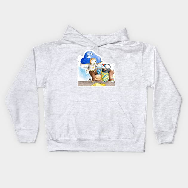 Ghost Stories Kids Hoodie by Vicky Kuhn Illustration